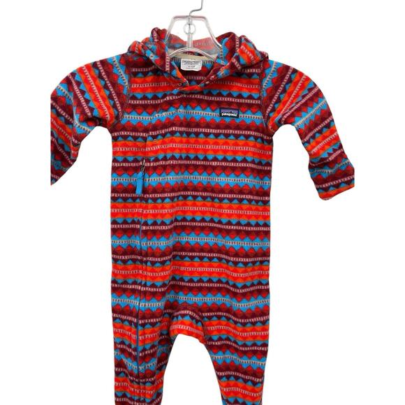 Patagonia Kids Red and Blue Patterned Jacket - Picture 7 of 16